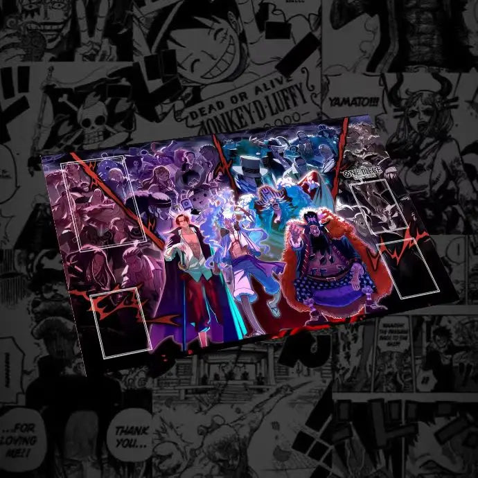 Hot One Piece Tcg Play Mat 600x350mm DIY Non-Slip Rubber Mat Anime Card Game Battlefield Desk Pad Kids Toy Gift Collection Quake 4 600x350x3mm