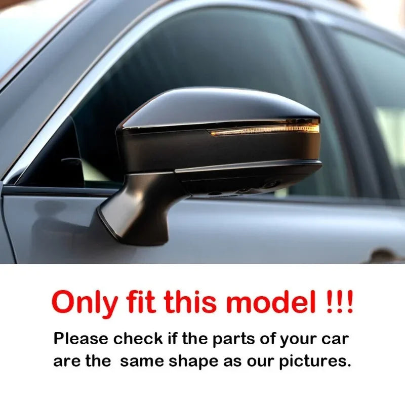 For Toyota Crown 2023-2025 Car Sticker Rearview Side Mirror Cover Wing Cap Exterior Door Rear View Case Trim Carbon Fiber Look Quake