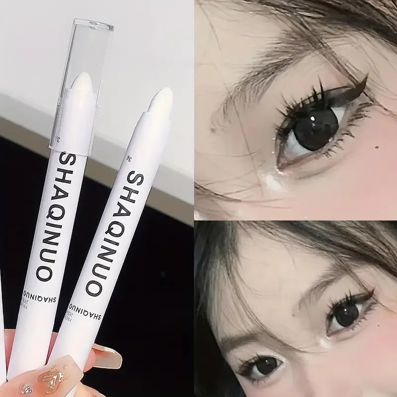 Highlighter Gloss Eyeshadow Pencil Double End Beads Bright Flash Eyeshadow Stick Anti Sweat Long High Color Eyeshadow Makeup Quake