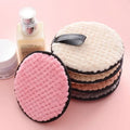 vvocci 4PCS Microfiber Makeup Remover Towel - Washable Reusable Face Cleaning Sponge for Skincare & Cosmetics Quake M98 Color Random 4pc