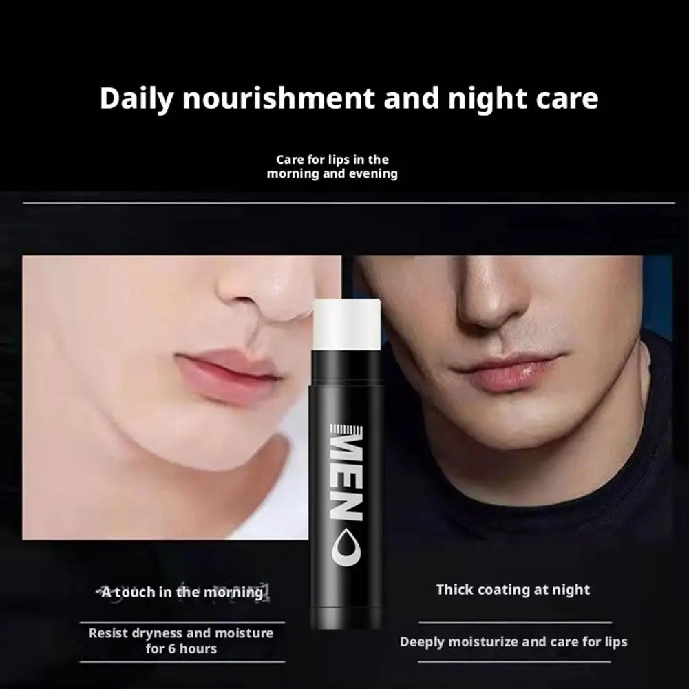 Hydrating Men's Lip Balm with Natural Finish, 8 Scents Mens Moisturizing Lip Balm Repairing Dry Cracked Lips Daily Lips Care Quake