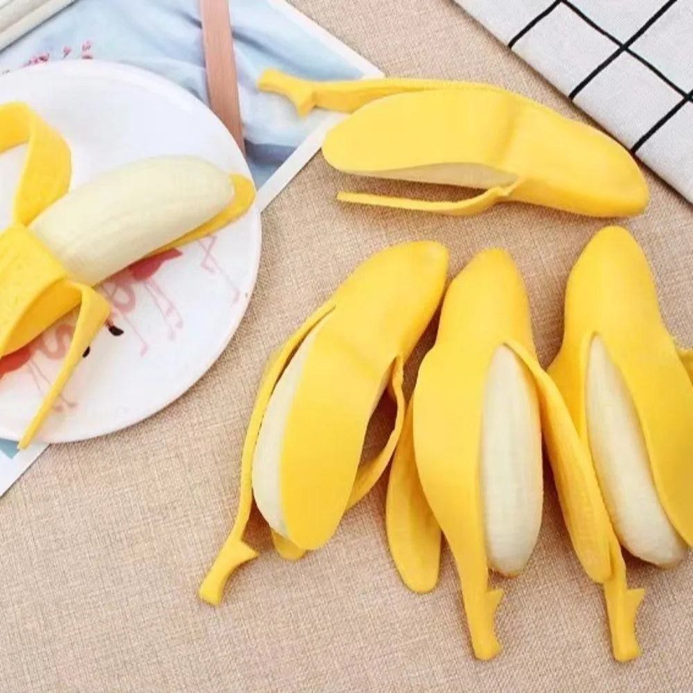 Anxiety Relief Banana Squeeze Toy Slow Rebound Simulated Banana Stress Relief Squeeze Ball Sensory Toys Stress Relief Toy Quake