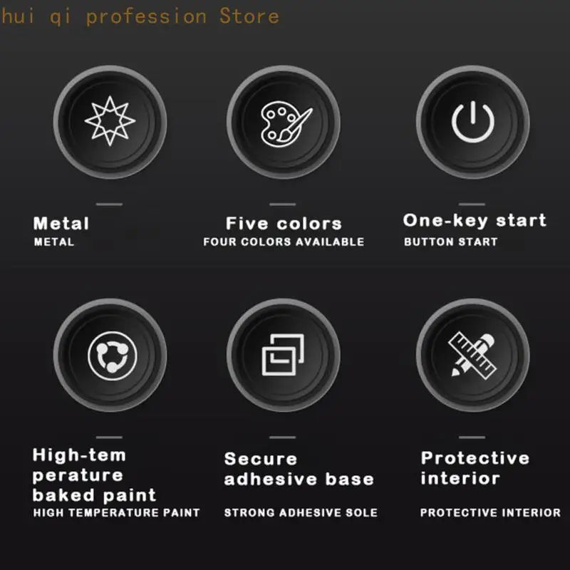 Car Push Start Button Accent Cover for a Cleaner Interior H8WE Quake
