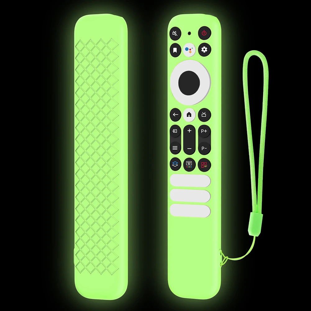 Silicone Remote Case Anti-Slip Protective Controller Sleeve Skin with Lanyard Remote Cover for TCL RC902V/TCL-RC802NU1 Remote Quake