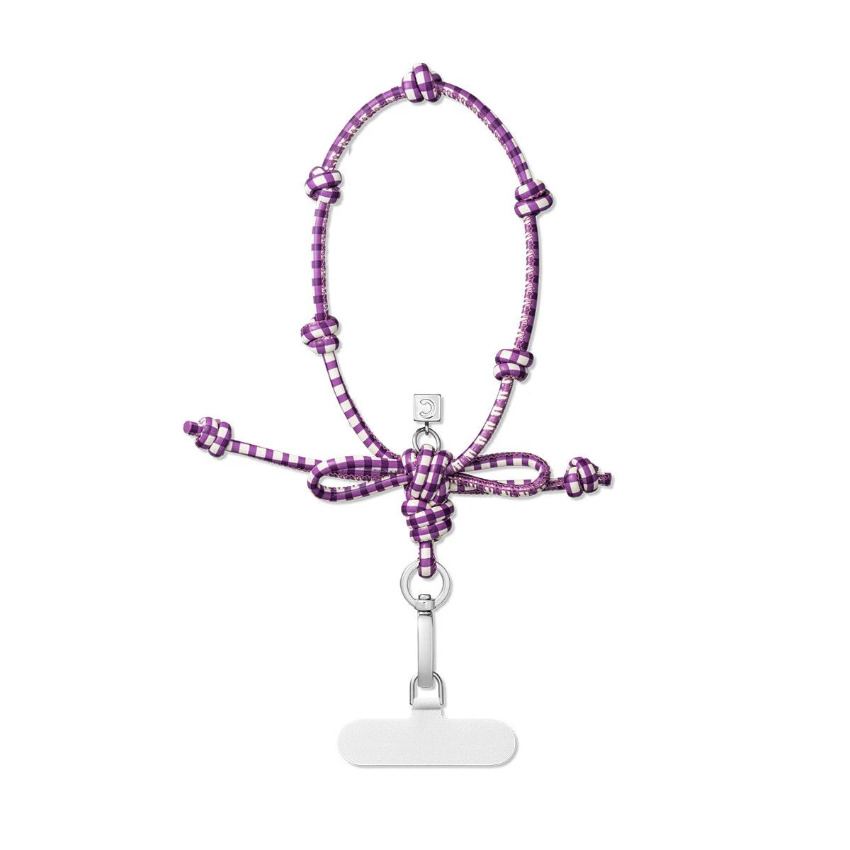Purple Blue Plaid Rope Knot Phone Charm Accessories for Galaxy for IPhone 13 14 15 16 17 18 Pro Max Case Quake phone charm 1