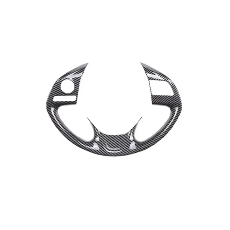 For Mitsubishi Outlander 2017-2021 ABS Carbon Fiber Style Inner Sticker Car Interior Steering Wheel Cover Trim Frame Decotation Quake