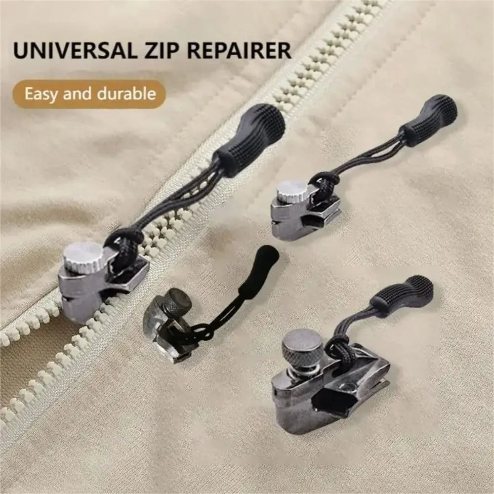 3 Different Size Zipper Repair Kit Replacement Bad Buckle Universal Zipper Head Slider Teeth Instant Fix Suitcase Zipper Head Quake