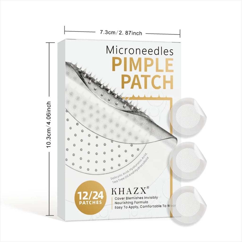 Micro Needle Pimple Patch (24 Pack) Hydrocolloid Micropoint Pimple Patch For Acne & Pimples Microdart Patch, Micro Dart Pimple P Quake