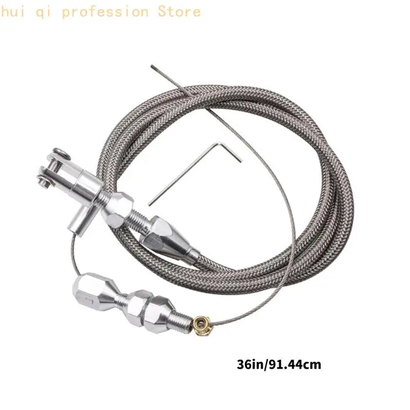 36Inch Throttle Cable with Threaded Adjusters for Engine Routing H8WE Quake