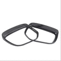For Mitsubishi Eclipse Cross 2018-2021 2x Car Sticker ABS Exterior Side Mirror Rain Eyebrow Frame Trim Decorative Accessories Quake Carbon