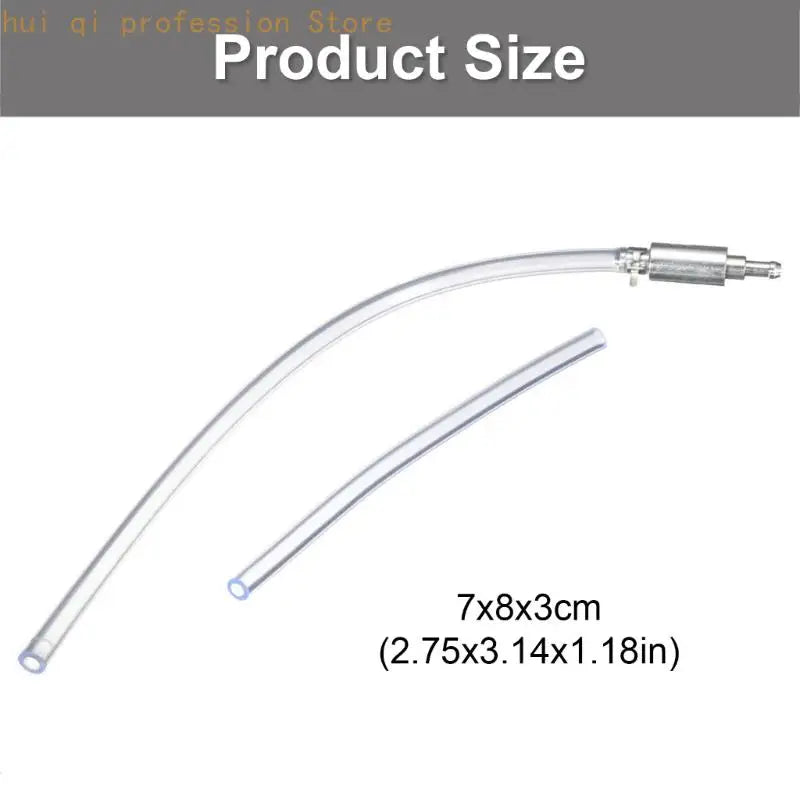 Clear PVC Motorcycle Bleeder Hose with Metal Fitting, Hose Clip and Backflow Control Design for Brake System Maintenance Tasks Quake