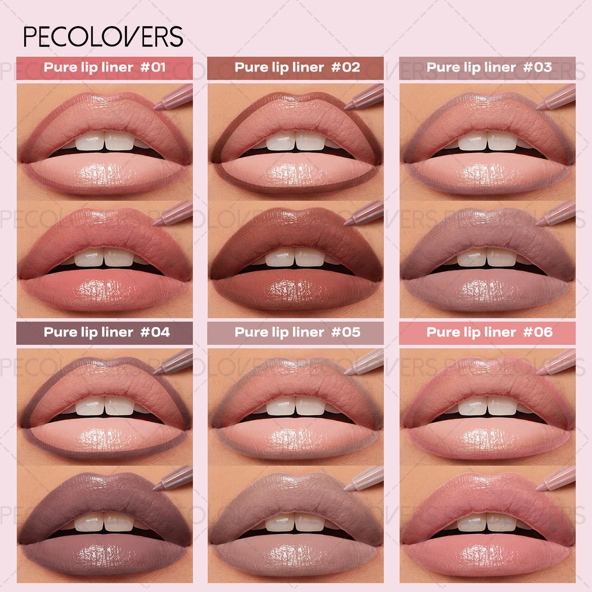 Velvet Matte Lipliner Pen, High Color Rendering Non-sticky Cup, Elegance Makeup Look, Lip Gloss & Lipstick Pen, Lip Makeup Quake