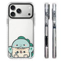 609017 White Border Magnetic Phone Case Cover for IPhone 13 14 15 16 17 18 Pro Max Case Quake white (MagSafe) iPhone17 Pro Max