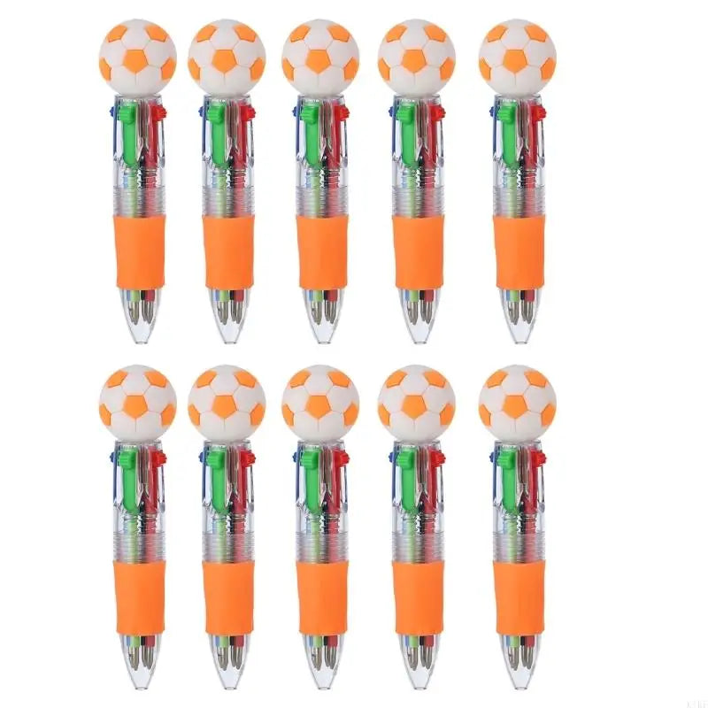 Multicolor Ballpoint Pen 4 Colors in Retractable Rainbow Pen for Class Office, Ballpoint Pen for School Students K1KF Quake Ora nge Color CN 20PCS