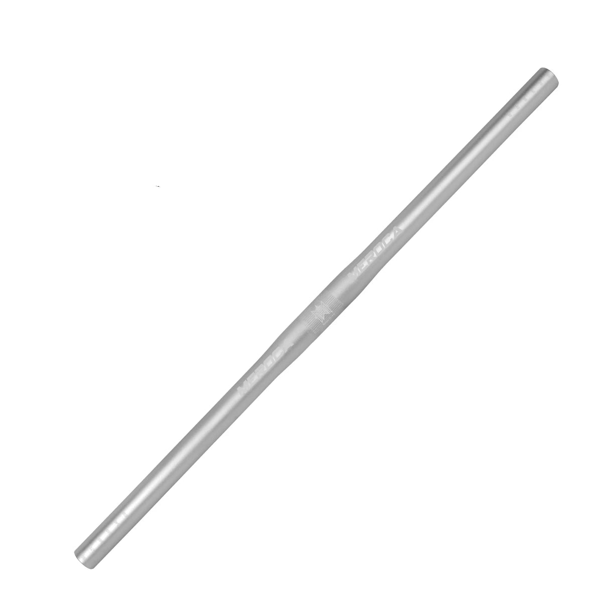 MEROCA Bike Handlebar Straight/Swallow 25.4X540/580mm Bicycle Parts Aluminum Alloy Cycling Accessories for Mountain Bikes Quake 25.4x580mm-Silver