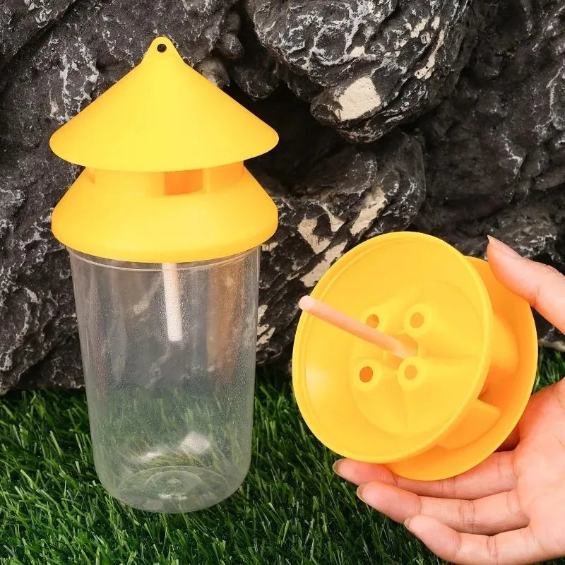 50/1PCS Fly Killer Hanging Traps with Pheromone Attractant Drosophila Catcher Trap Home Garden Farming Fruit Protection Supplies Quake