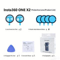 1 Set Silicone Case Lens Protector Cap Cover Lens Guards Carrying Case Protective Frame For Insta360 X4 X3 X2 Camera Accessories Quake A3