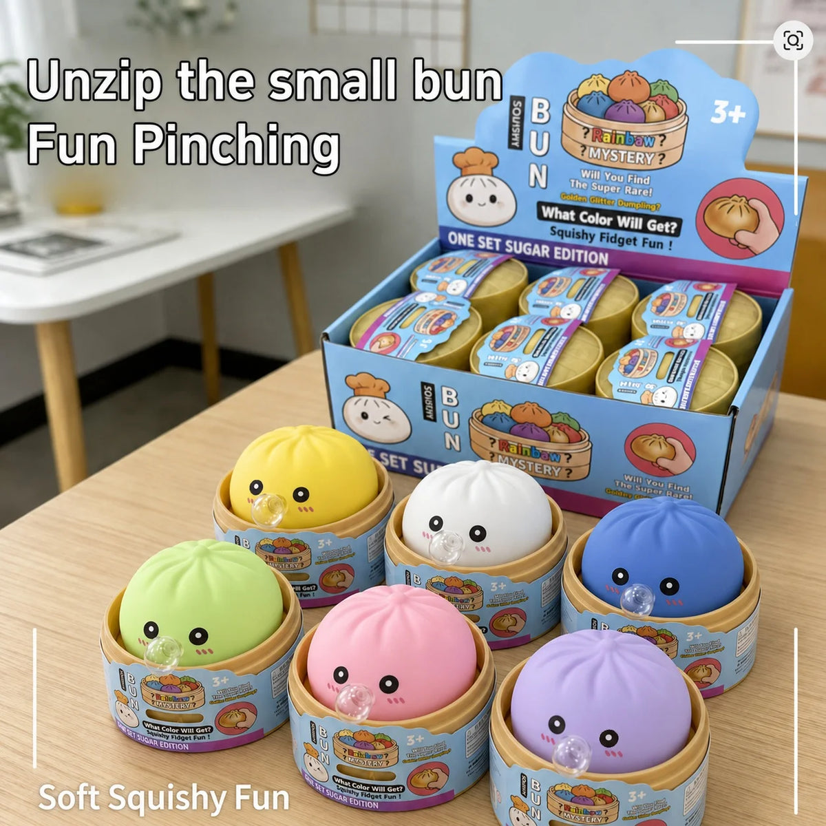 Cute Spit Bubble Dumpling Squishy Pinch Slow Rebound Soft Ease Anxiety Squeeze Ball Office Home Decorat Kid Adults Perfect Gifts Quake