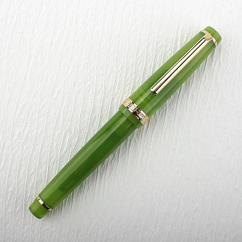 Jinhao 82 Fountain Pen Acrylic EF/F/M/Bent Nib Golden Trim with Converter Writing Pen Quake