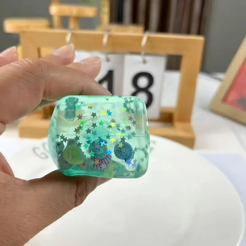 Squishy Maltose Cubes Fidget Toy Super Soft Transparent Star Squeeze Toy Ocean Sensory Anti-stress Toy for Friend Christmas Gift Quake