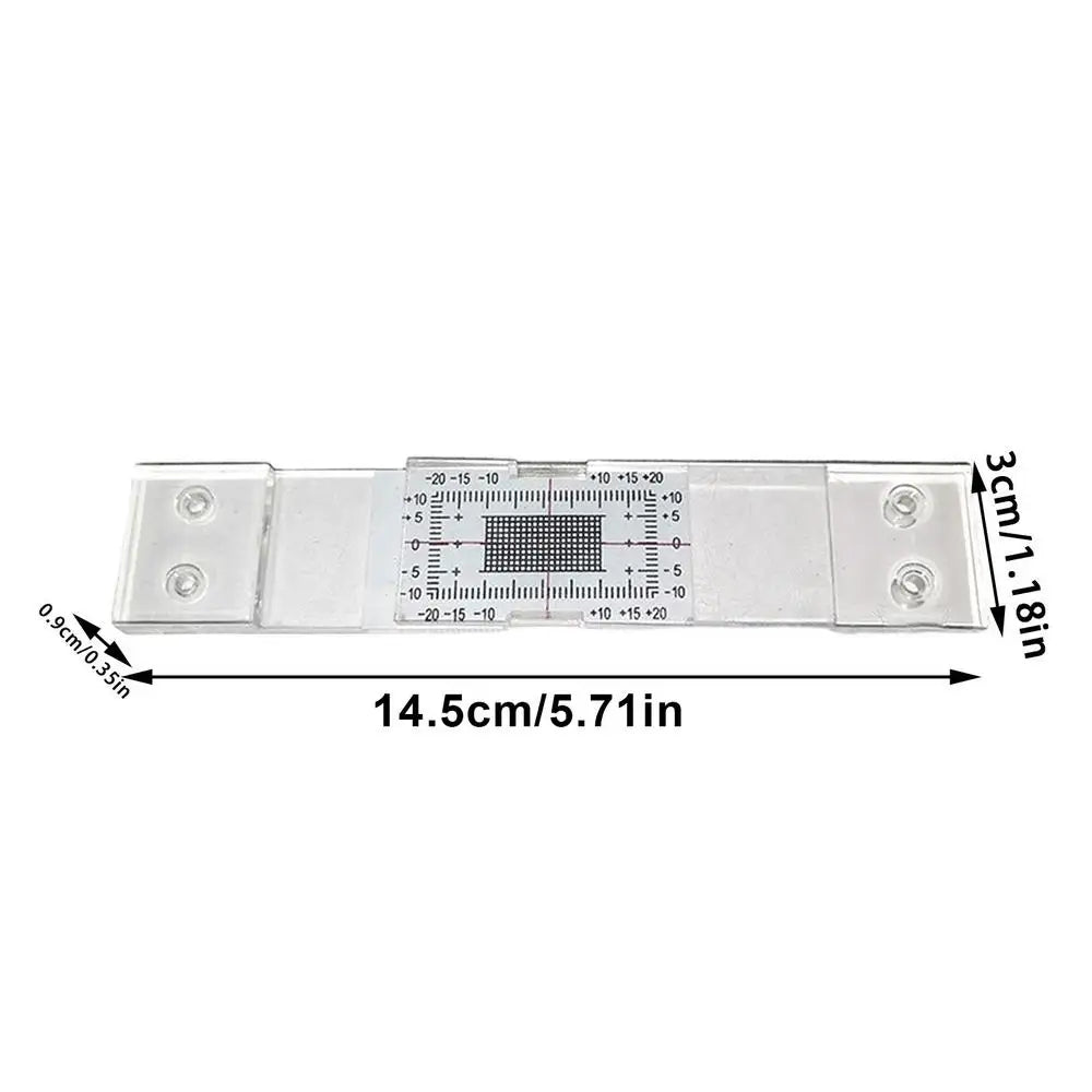 Concrete Crack Monitor Transparent Analog Acrylic Device Precision Crack Monitoring Gauge for Reinforced Building Seismic Quake White