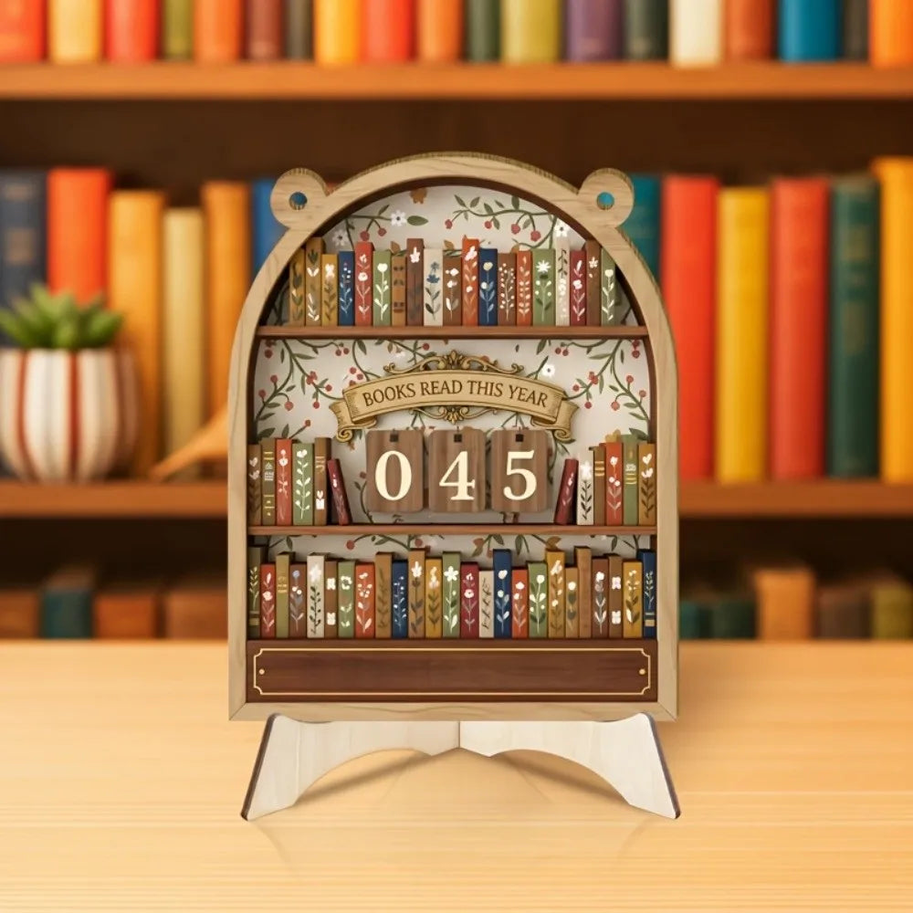 Handmade Reading Challenge Tracker Read This Year Eco-Friendly Books Read Tracker Personalized Reading Tracker Hanging Signage Quake D