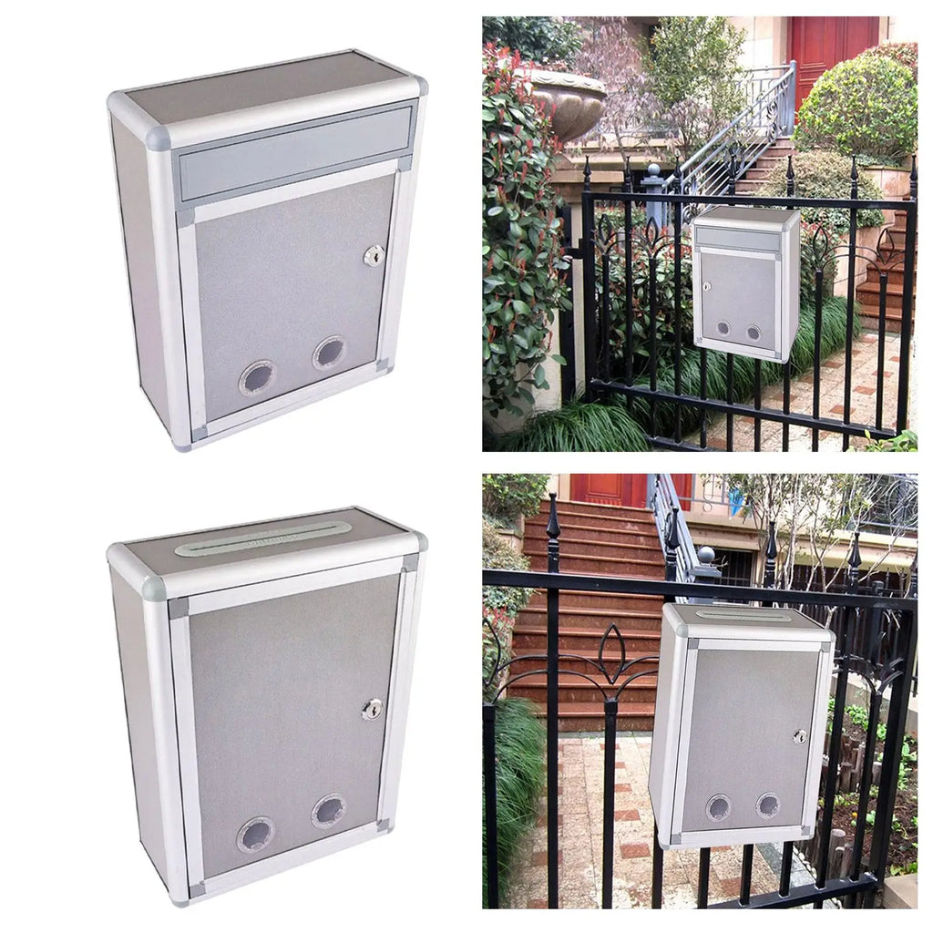 Wall Mounted Mailbox with Key with Lock Collection Box Suggestions Drop Box for Apartments Residential Buildings Community Units Quake