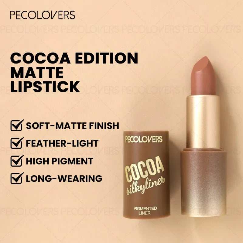 1pcs Multi-color Lipstick, Brown Lip Gloss, Multi-color Selection, Non-dry Lip Gloss, Full and Charming Lips, Lip Cosmetics Quake