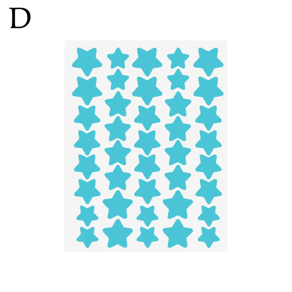 40 Counts Stars Shape Acne Pimple Patches Invisible Concealer Waterproof Blemish Spot Pimple Cover Stickers Face Beauty Skincare Quake blue CN