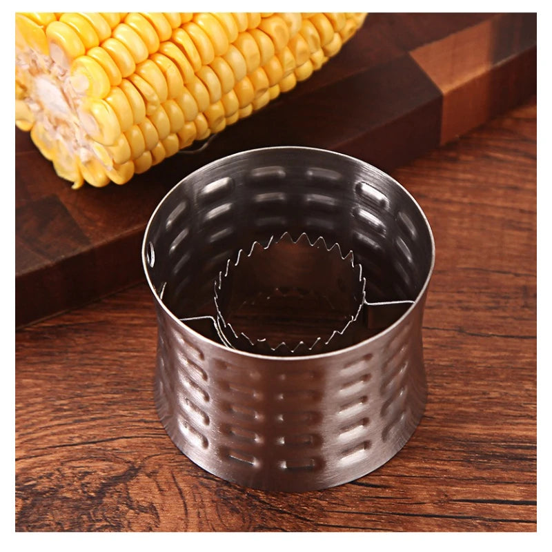 Stainless Steel Corn Stripper Tool Corn Thresher Remover Quick Corn Kernel Peeler Creative Manual Gadget for Corn Shelling Quake