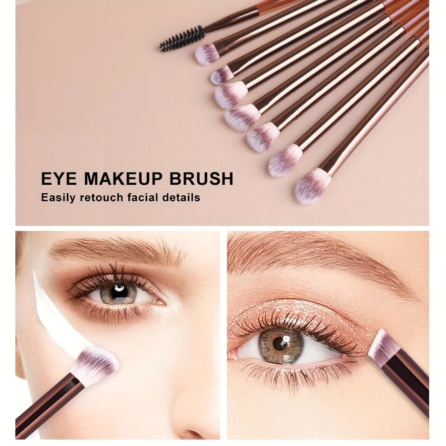 15Pcs Professional Makeup Brushes Set Soft Synthetic Hair Foundation Powder Blush Eyeshadow Eyebrow Cosmetic Brush Beauty Make U Quake