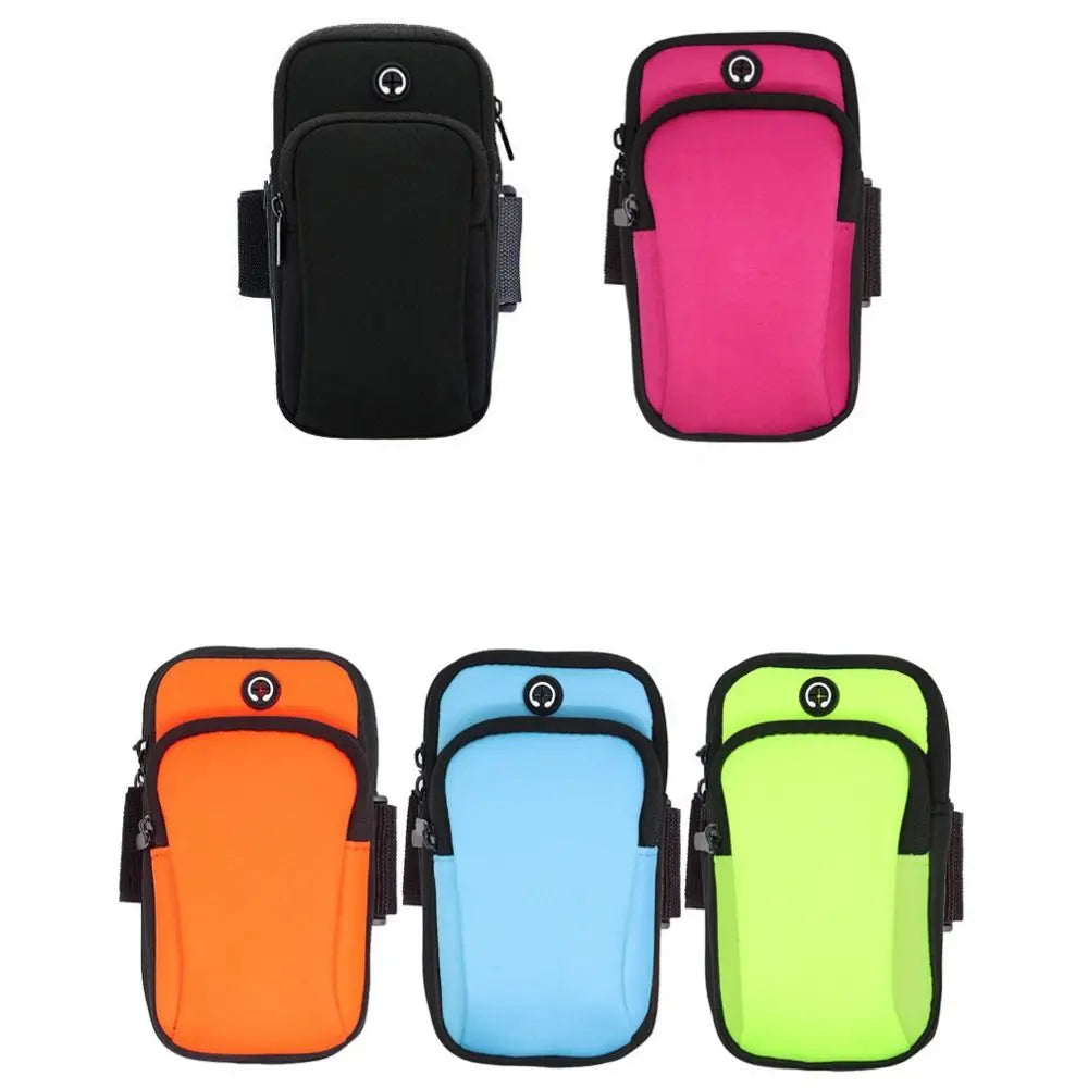 Universal Waterproof For Phone Money Keys Running Accessories Arm Bags Sports Armband Phone Case With Headset Hole Quake