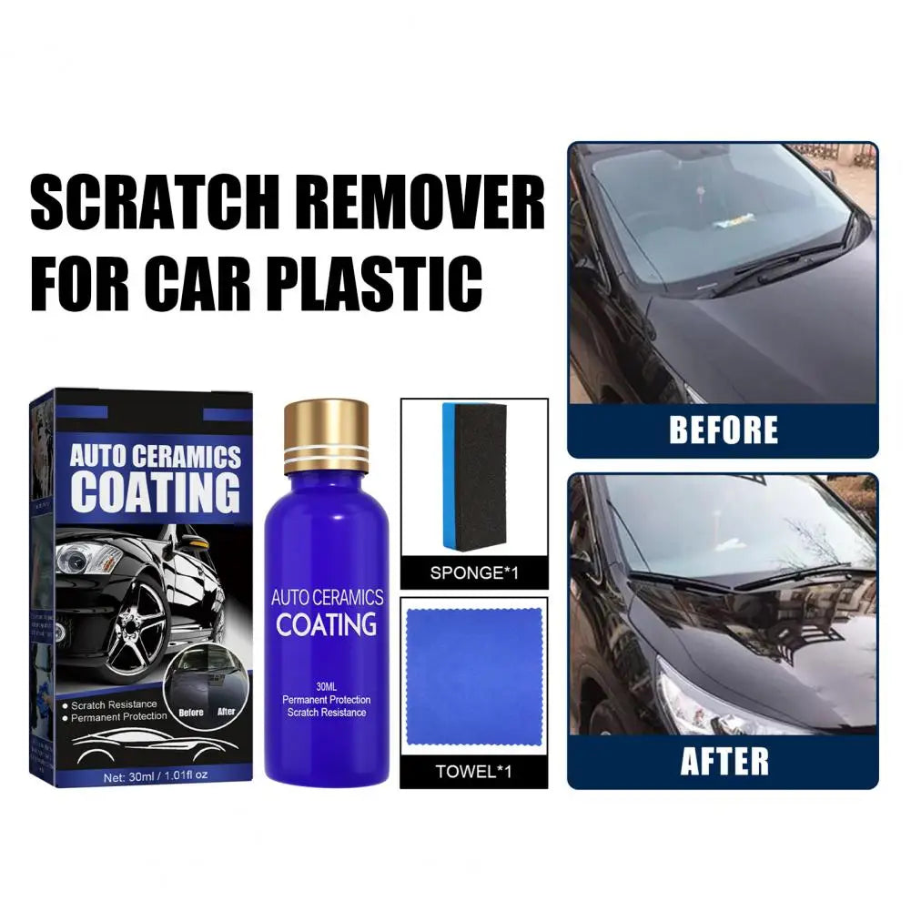 Car Plastic Parts Refurbish Agent Scratch Remover Long Lasting Car Plastic Parts Refurbish Coating Trim Cleaning Quake