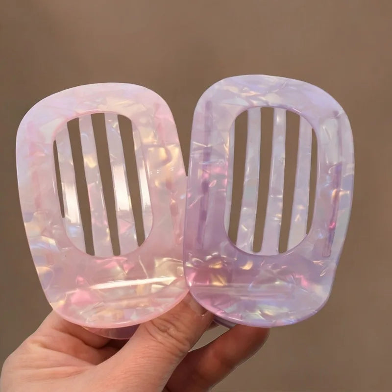 Women Girls Elegant Hair Claw Clips Arc Shaped Geometric Hairgrip Ponytail Clamp Hairpin Headwear Women Hair Accessories New Quake