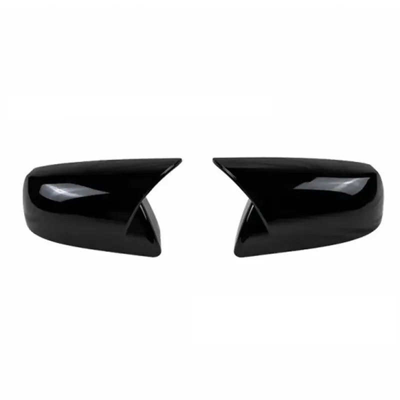 For Toyota Tundra 2010-2021 Car Rearview Side Mirror Cover Wing Cap Sticker Exterior Door Rear View Case Trim Carbon Fiber Look Quake Gloss Black