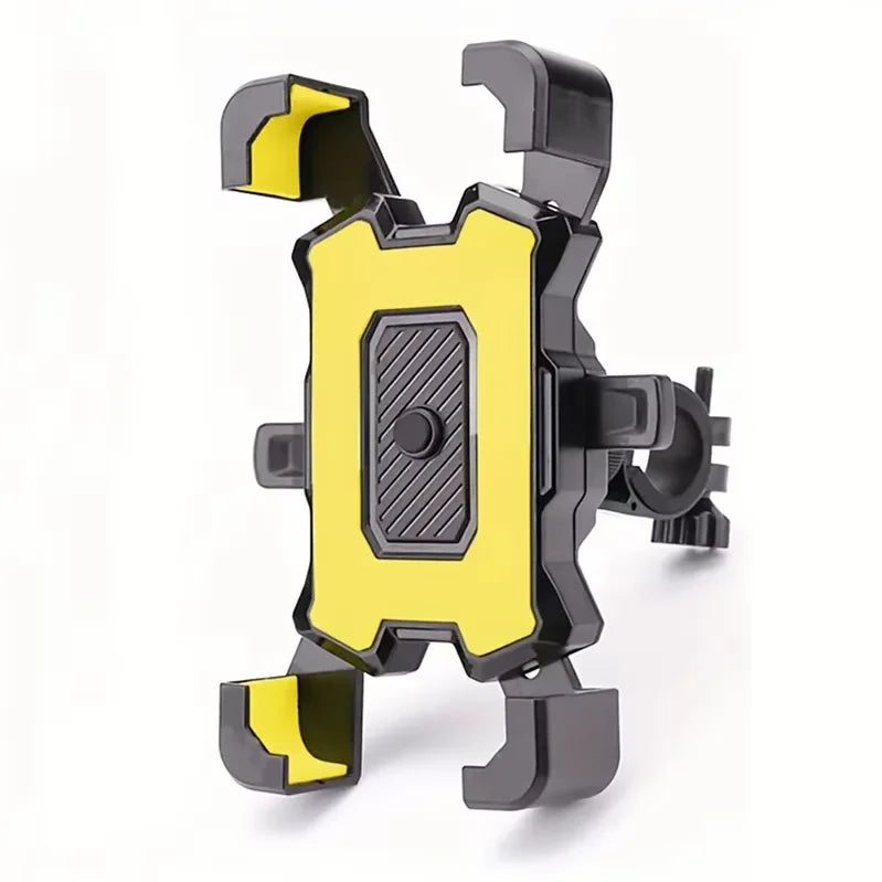 Bicycle Phone Holder Bike Accessories Motorcycle Adjustable Stand 360° Rotatable GPS Clip Cycling Mtb Accesories Bikes Sports Quake yellow
