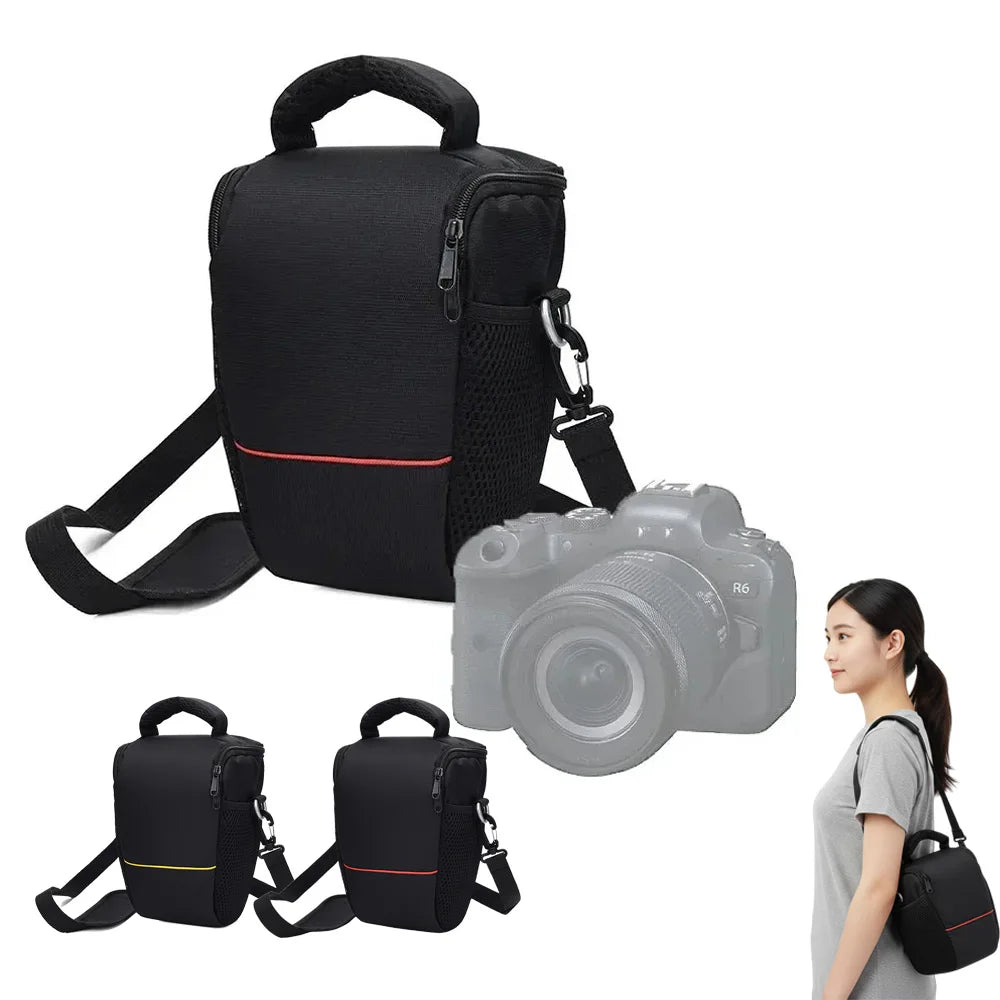 DSLR Camera Bag,Nylon Waterproof Camera Bag for Canon Nikon Sony Dslrs,Slrs,Mirrorless Cameras,Photographoer SLR Camera Carrier Quake