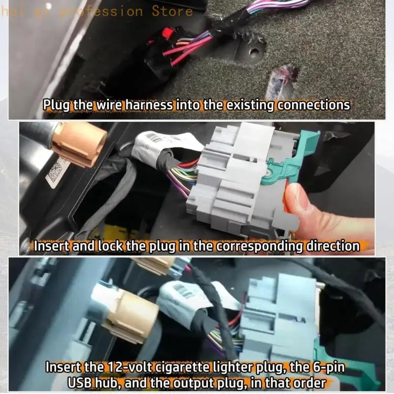 Replacement Jump to Full Center Console Conversion Harness for 2016-2018 Automotive Accessories Easy Install H8WE Quake