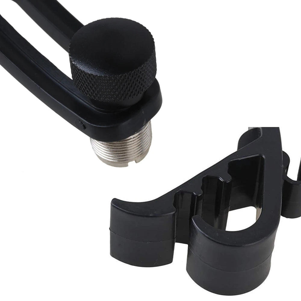 1/4 PCS Drum Microphone Clip Drum Rim Mic Clips Adjustable Drum Microphone Clip Cymbal Shockproof Drum Microphone Securing Clip Quake