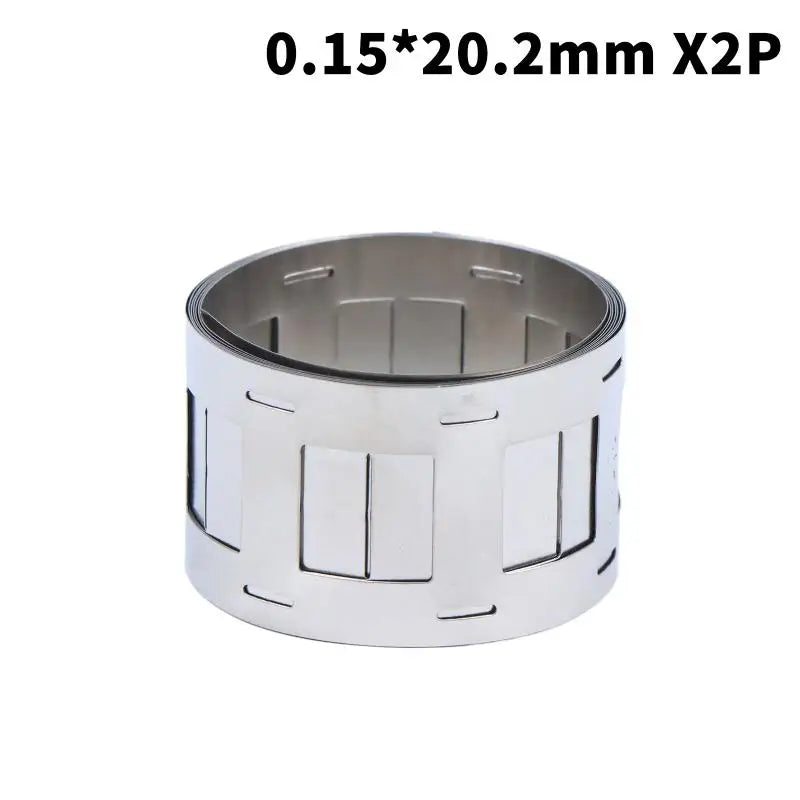 1 Roll Lithium Battery Nickel Strips 1Meter 0.15*20.2mm 2P Nickel Plated Steel Strip For 18650 Battery Pack Spot Welding Quake 0.15x20.2mm 2P