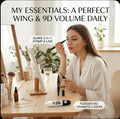 Waterproof Long-Lasting Dual-Ended Eyeliner And 9D Volume Mascara Set for Women Girls Party Festival Stage Eye Makeup Kit Quake 2pcs