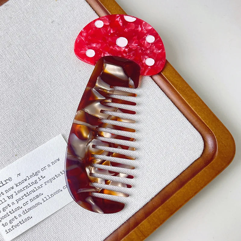 Wide Tooth Detangling Pocket Comb – Cute Animal Pattern