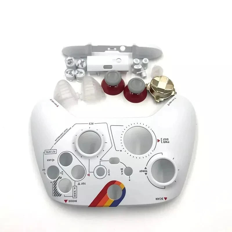 Front Faceplate W/Full Button Bumper Thumbstick D-Pad Housing Shell Kit Replacement for Xbox Series Controller Quake