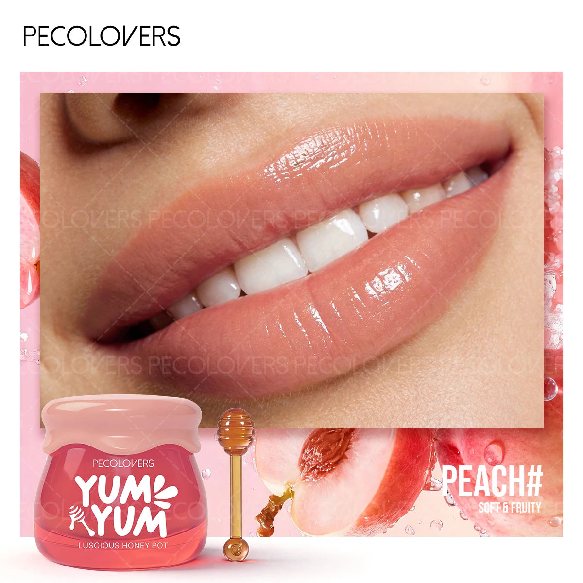 1PC Fruit Honey Pot Lipstick Can Moisturize Lips for A Long Time and Can Be Applied Repeatedly To Nourish Lips and Make Up Lips Quake 04
