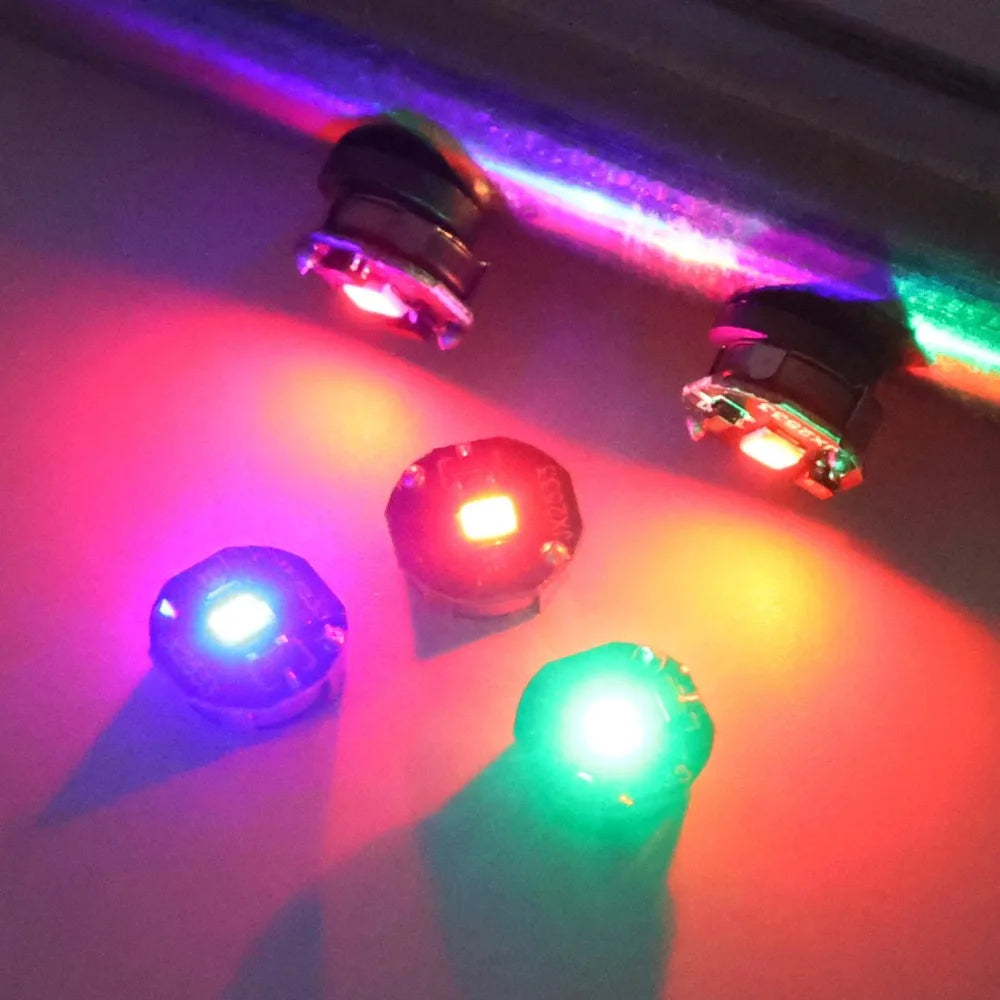 10/1PCS Miniature Wireless Magnetic Light Model Srong Bright Single Lamp with Button Battery DIY Handmade Decorative Lamp Wires Quake