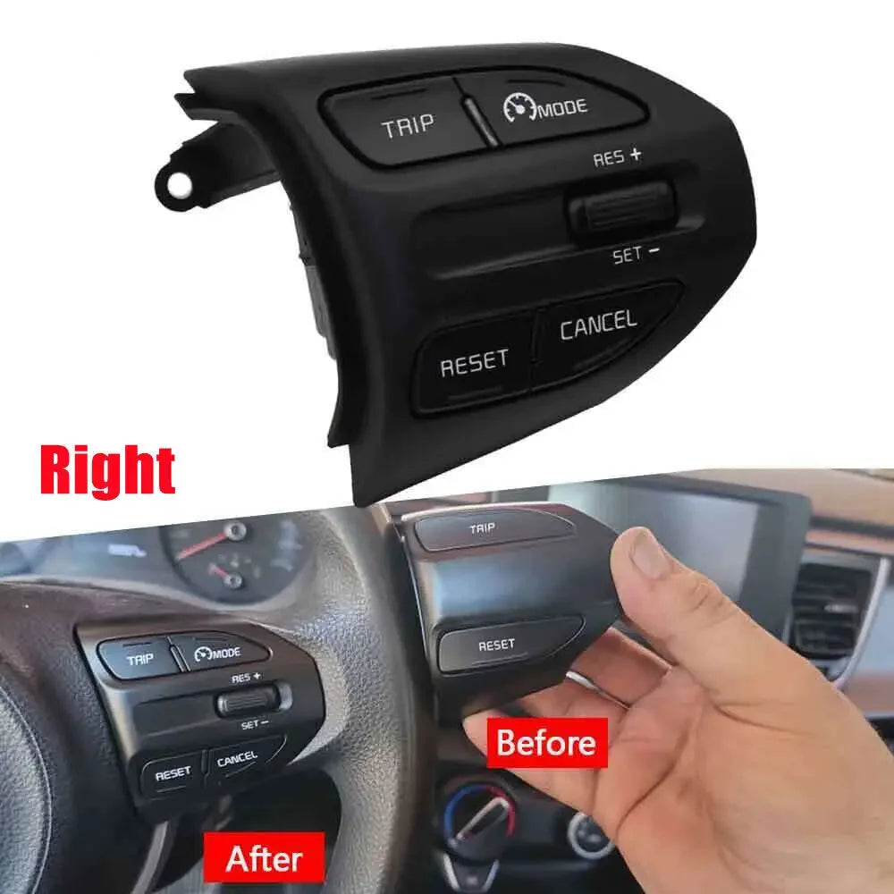 For Kia Rio 2018-2021 Moring Picanto X-line Car Steering Wheel Control Multifunctional Volume Button Cruise Control Key Switch Quake Default Title