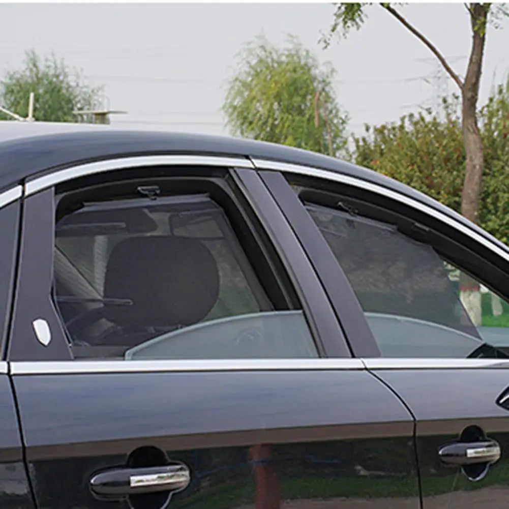 Quality Car Roller Curtains Auto Stretch Easy Installation Car Window Sunshade Car Auto Styling Window Sunscreen Quake