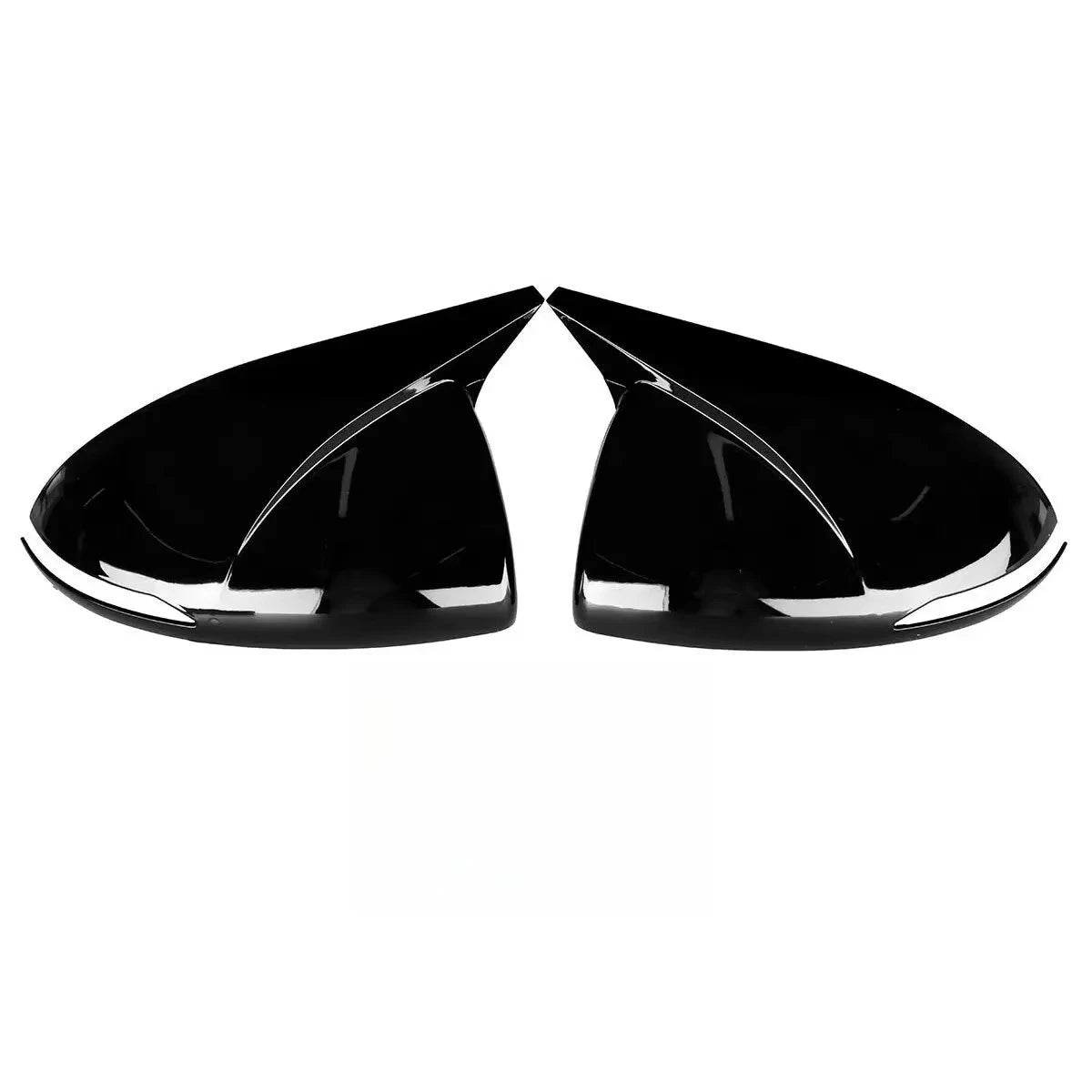 For Hyundai Sonata DN8 2020-2022 Car Sticker Rearview Side Mirror Cover Wing Cap Exterior Case Trim Accessories Vehicle Decor Quake With Light Black