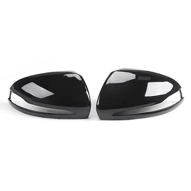 For Mercedes-Benz E GLC S C Class W205 W213 X253 W222 W238 LHD Replacement Car Rearview Side Mirror Cover Wing Cap Exterior Trim Quake Gloss Black