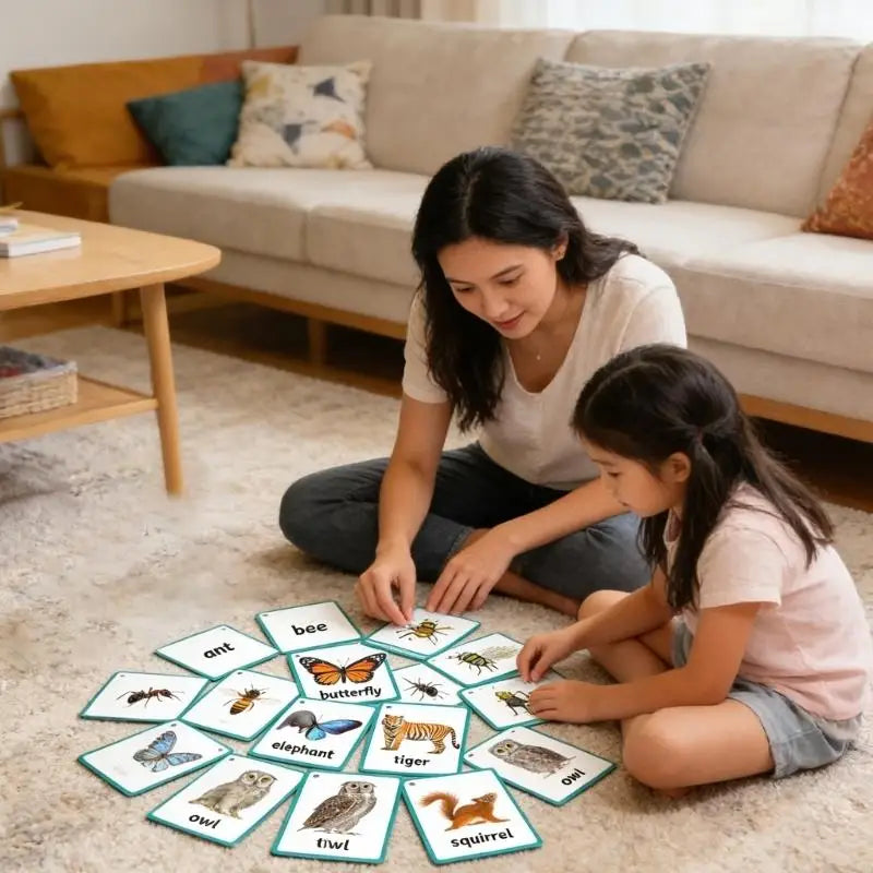 Wildlife Insect Flash Cards For Kid With Vibrant Pictures And Words To Enhances Language Learning And Cognitive Skills K1KF Quake